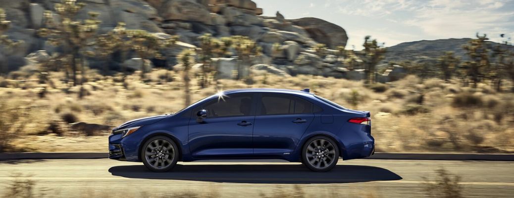 side view of the 2027 Toyota Corolla Hybrid