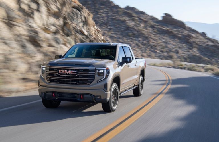 2020 GMC Sierra grille and headlights