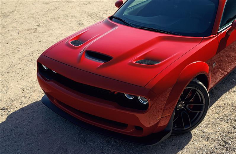 2019 Dodge Challenger exterior hood in red