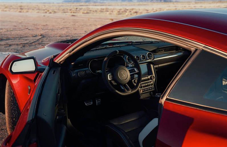 2020 Ford Mustang GT500 with front door open