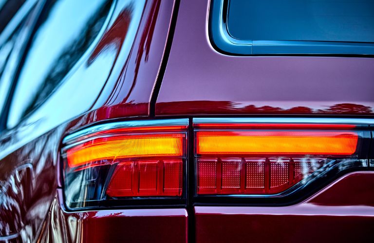 Close up of the taillight on the Jeep Wagoneer