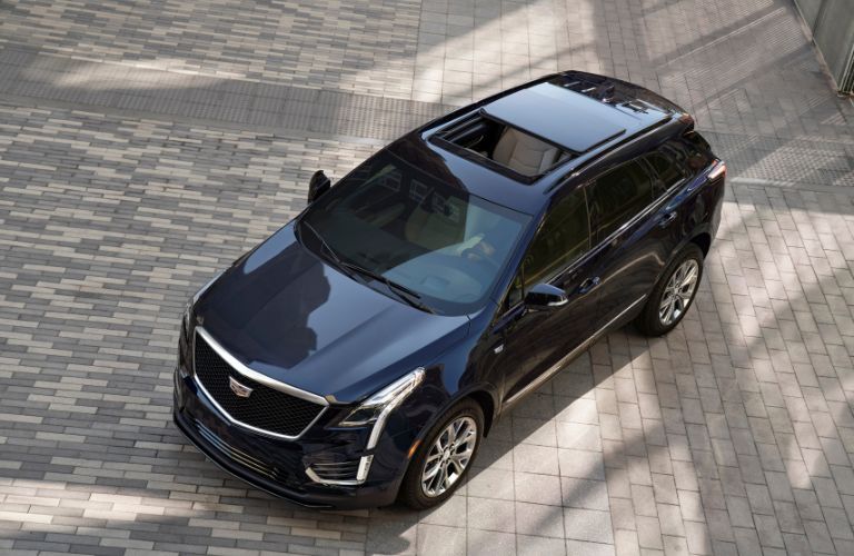 Top view of the 2021 Cadillac XT5 