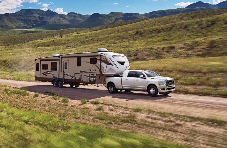 2024 Ram 1500 towing a trailer