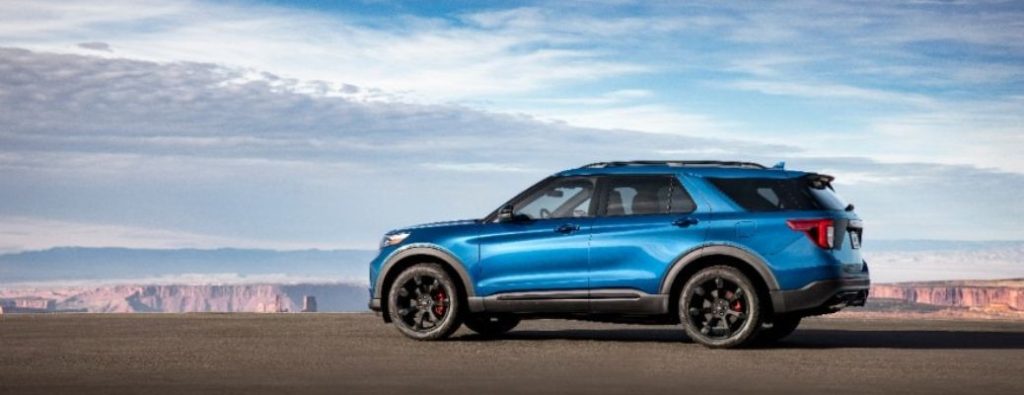 Side view of the 2020 Ford Explorer