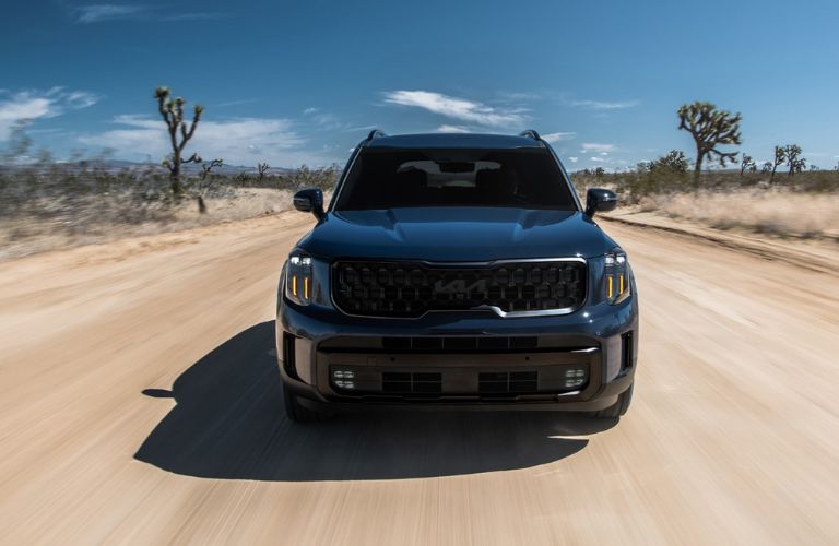 2025 Kia Telluride front view on a dirt road