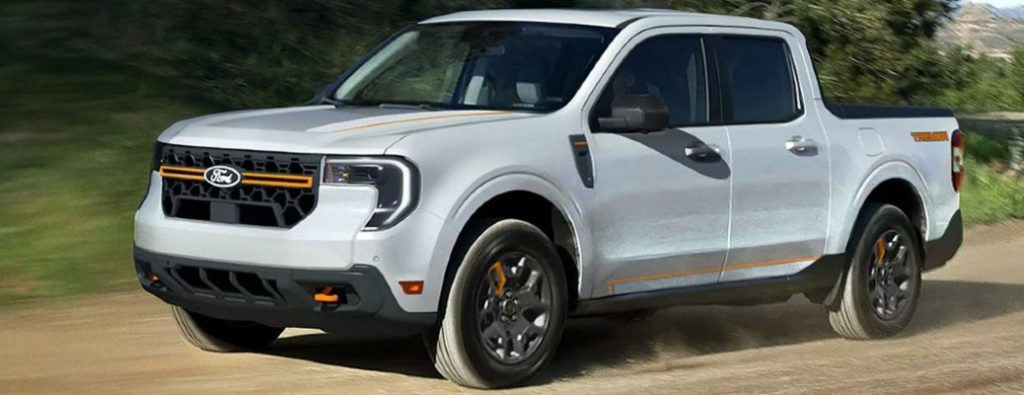 new 2025 Ford Maverick truck in white