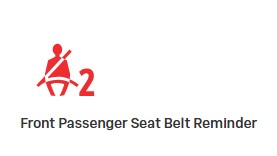 Front Passenger Seat Belt Reminder