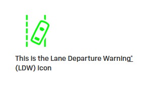 Lane Departure Warning (LDW) Icon