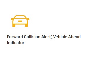 Forward Collision Alert Vehicle Ahead Indicator