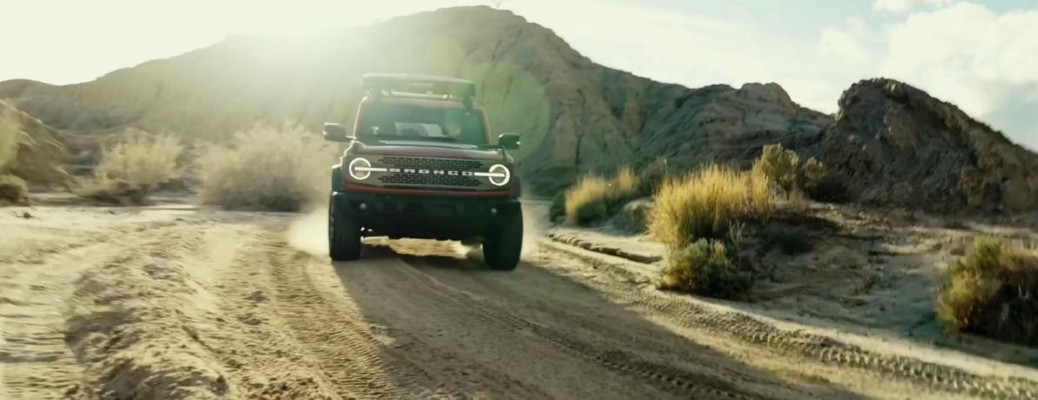 2026 Ford Bronco driving in the desert