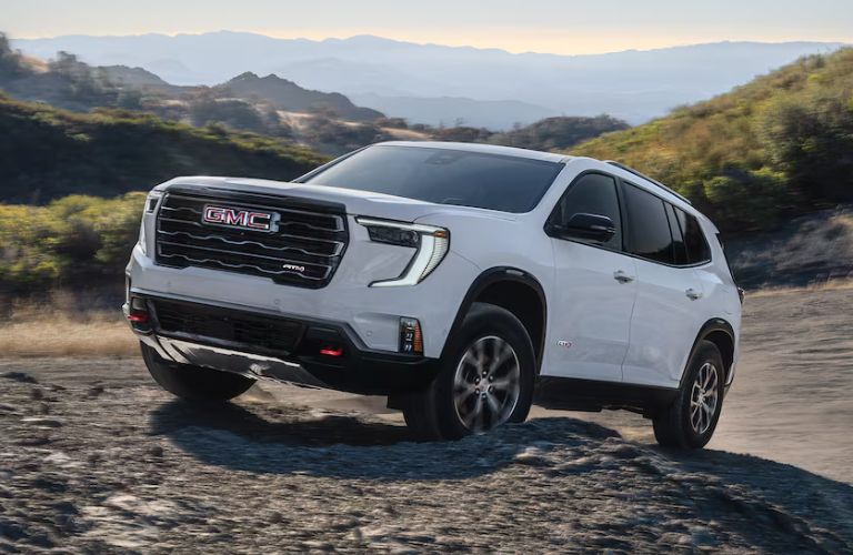2026 GMC Acadia on an incline