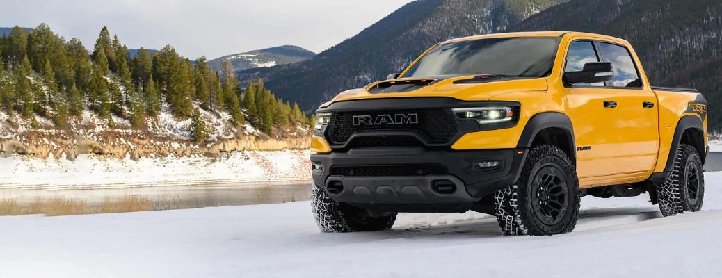 A 2023 RAM 1500 TRX Havoc Edition in snow