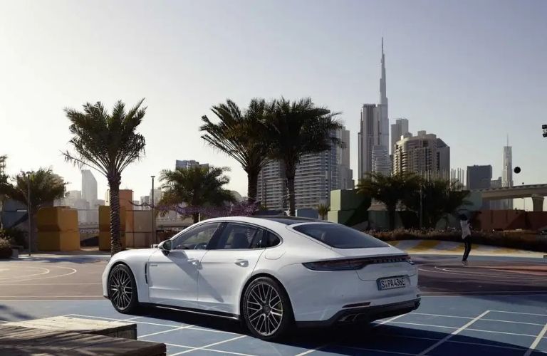 2022 Porsche Panamera driving on the road