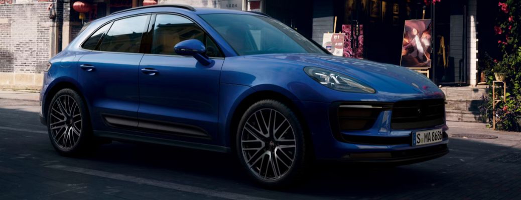 front quarter and side view of the 2026 Porsche Macan