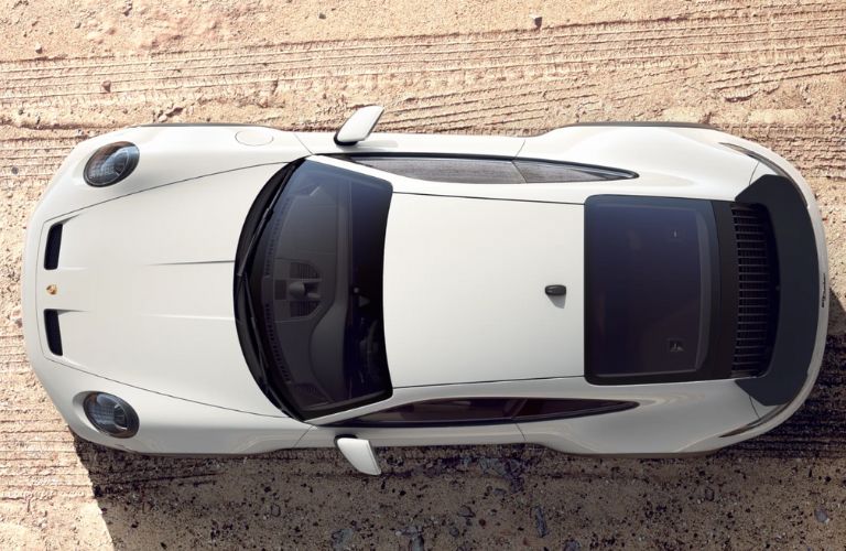 top view of the Porsche 911 Dakar