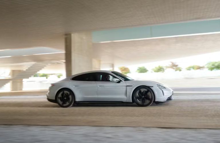 side view of the Porsche Taycan Turbo S