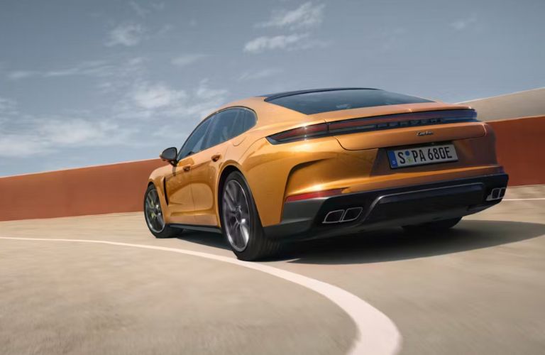rear view of the Porsche Panamera Turbo E-Hybrid