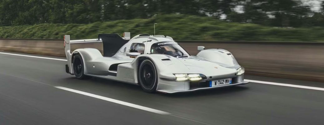 front view of a powerful Porsche model