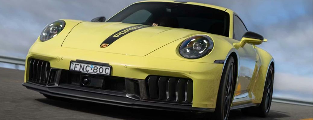 front view of a Porsche