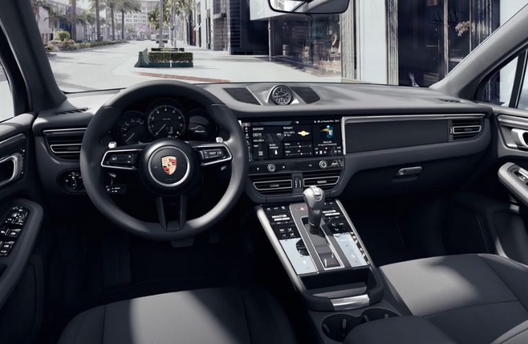 cockpit of the 2026 Porsche Macan