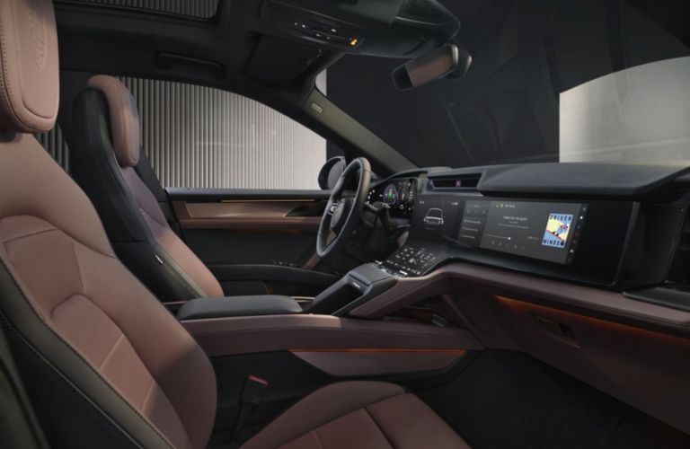 cockpit of the Porsche Cayenne Electric