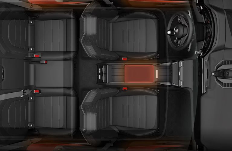 interior seat view of the Cayenne Electric
