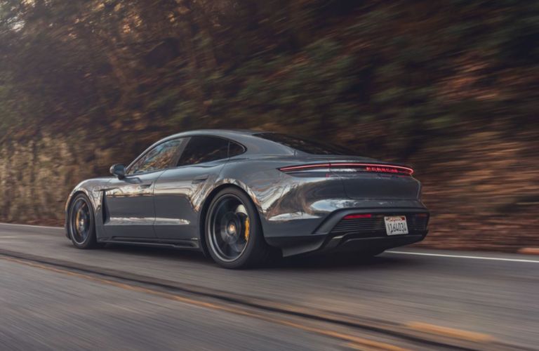 rear and side view of a Porsche