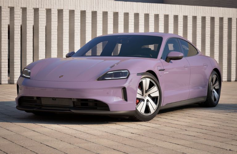 Front-quarter view of the 2026 Porsche Taycan 4S