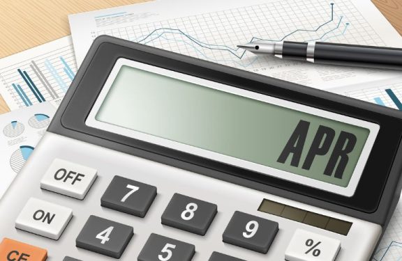 APR written on a calculator