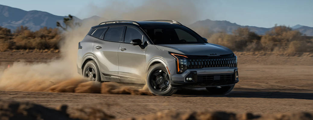 A side exterior view of the 2026 Kia Sportage PHEV