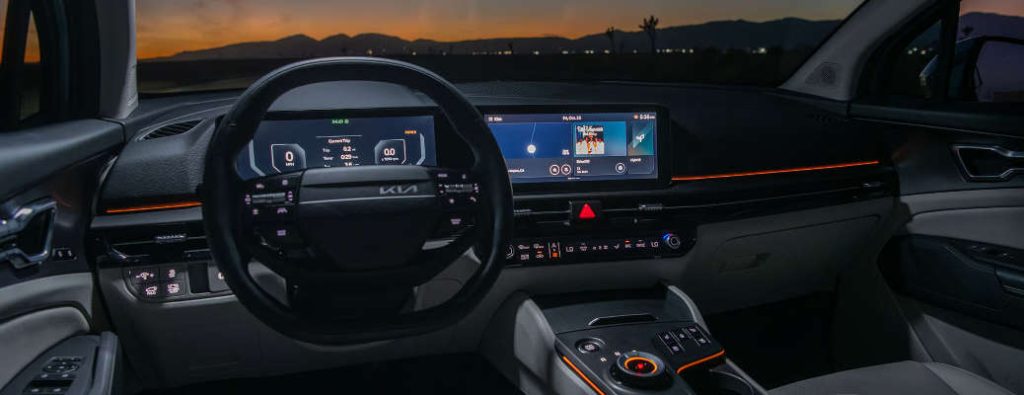 The newly integrated Connected Car Navigation Cockpit (ccNC) in the 2026 Kia Sportage HEV