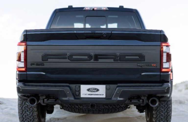 rear view of a Ford truck