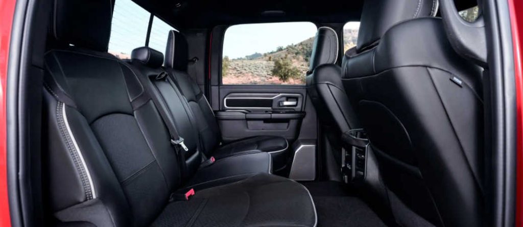 The interior of a used pickup truck sold to Texas Truck Barn in Fort Worth