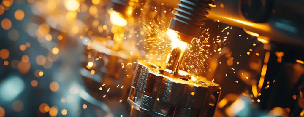 A graphic image of the inner workings of a diesel engine ignition system