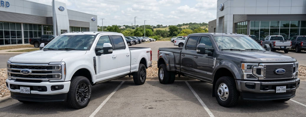 single vs. dual rear wheel diesel trucks