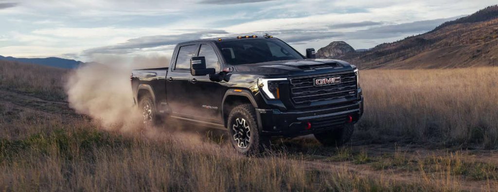 A Duramax powertrain equipped heavy duty pickup truck