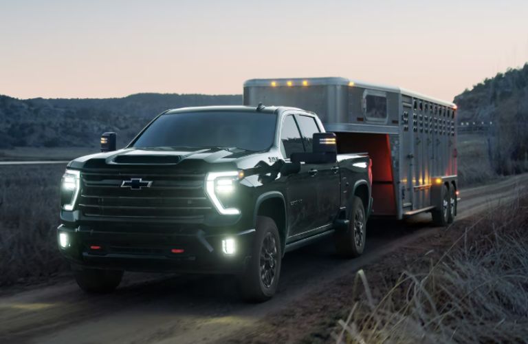 Chevrolet Silverado towing a trailer