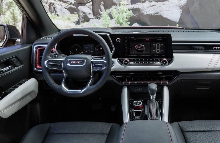 dashboard view of the GMC Canyon