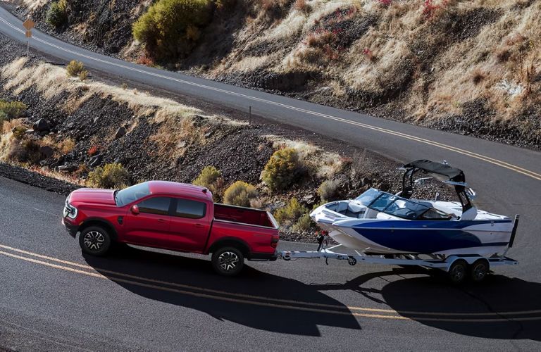 Ford Ranger towing a boat