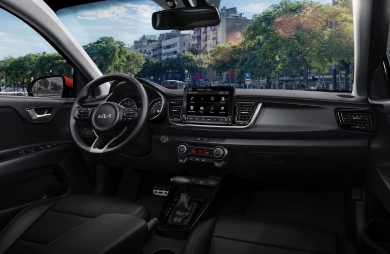 
An image of the infotainment system of the 2023 Kia Rio