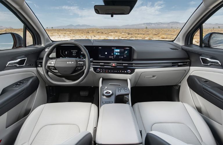 2026 Kia Sportage Hybrid front interior