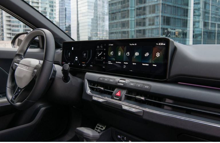 close up of the 2025 Kia K4 Sedan infotainment