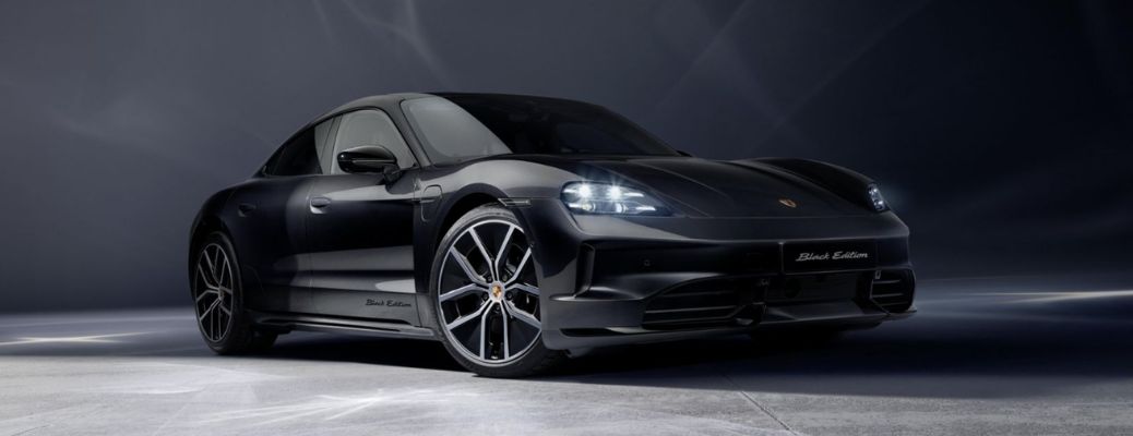 2026 Porsche Taycan Black Edition exterior front side view