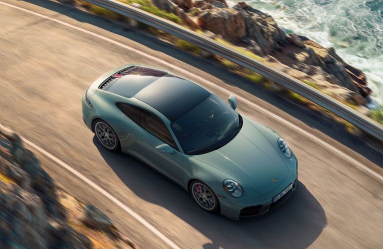 Porsche 911 exterior top view
