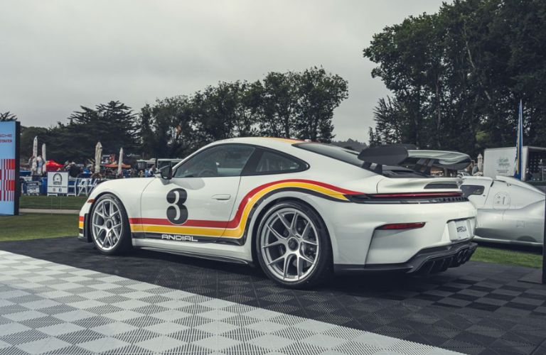 2025 Porsche 911 GT3 with ANDIAL 911 design wrap rear view