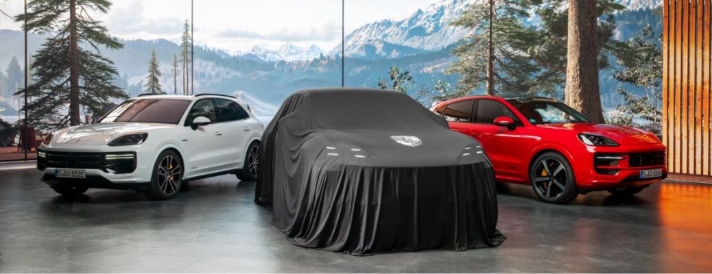 The Porsche Cayenne Electric exterior view