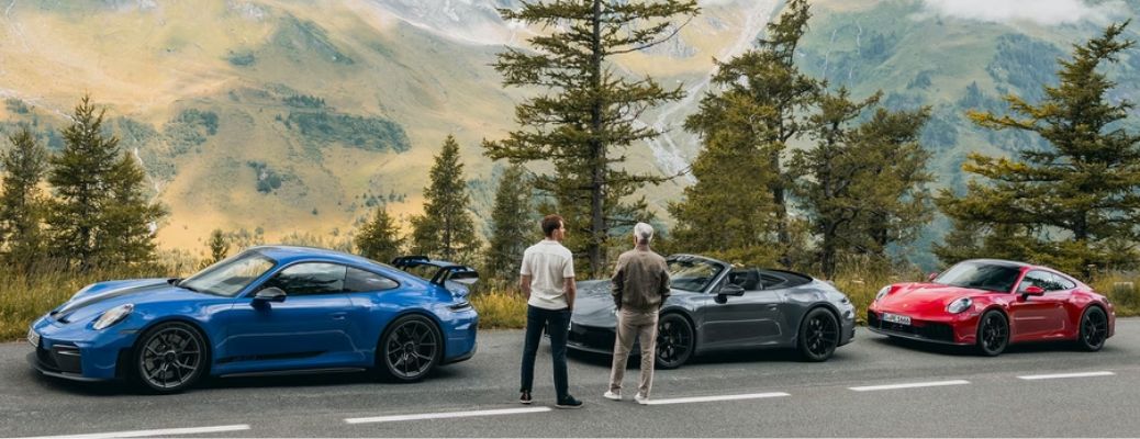 Three Porsche 911 GT3 90 F. A.