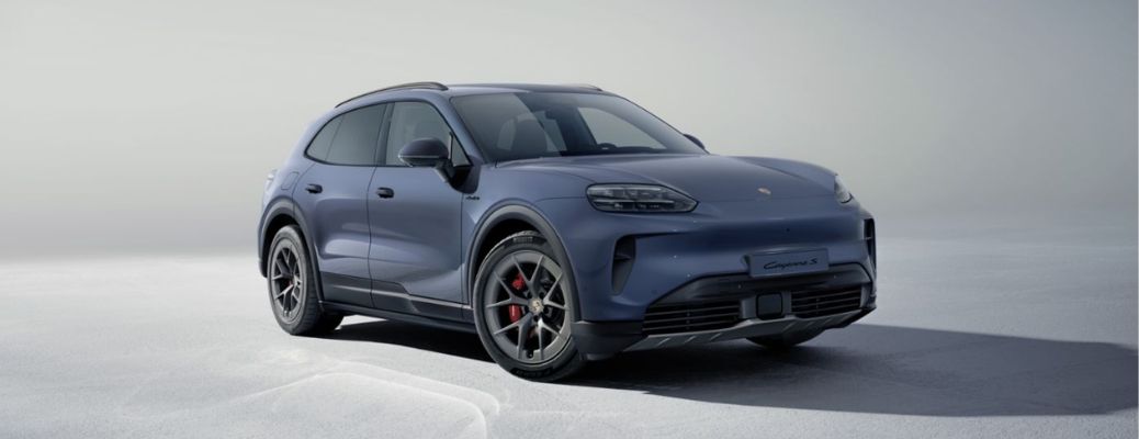 Porsche Cayenne S Electric exterior front side view