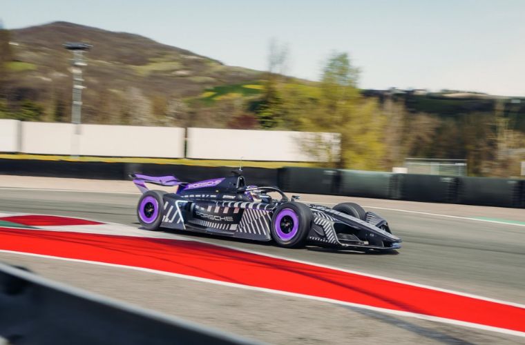 Porsche 975 RSE Formula E Race Car exterior side view