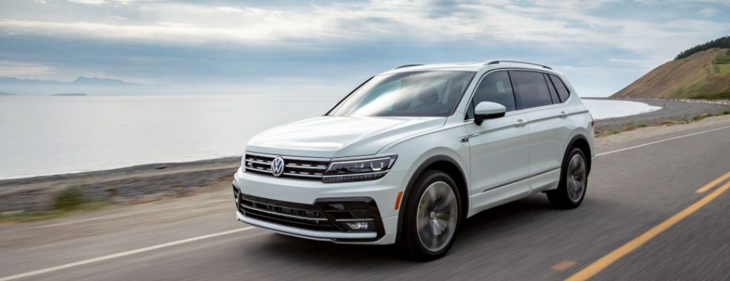 2020 Tiguan driving down city street